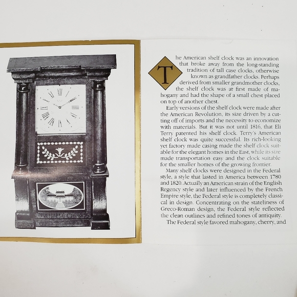 Franklin Mint Collector's Treasury Federal Clock - Picture 11 of 12